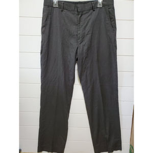 Calvin Klein mens size 32/32 dress suit pants viscose polyester blend dark gray